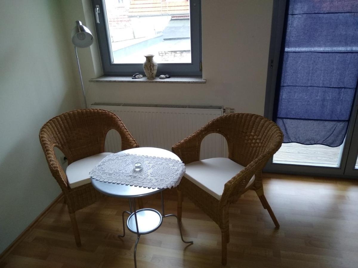 Maisonettewohnung auf 2 Etagen mit zwei Balkonen Barth Exterior foto